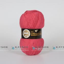 Пряжа напіввовна Madame Tricote "Merino Gold / Меріно Голд" Туреччина №002(корал)