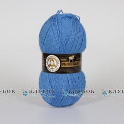 Пряжа напіввовна Madame Tricote "Merino Gold / Меріно Голд" Туреччина №015(блакитний)