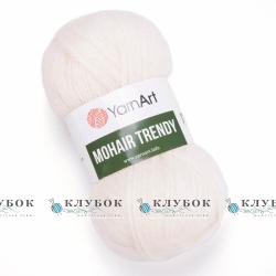 Пряжа YarnArt "MOHAIR TRENDY / Мохер Тренді"  №1003(кремовий)