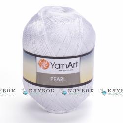 Пряжа YarnArt "Pearl \ Перл " Туреччина №106(білий)