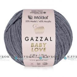 Пряжа Gazzal «Baby Love / Беби Лав» Турция №1618(серый)
