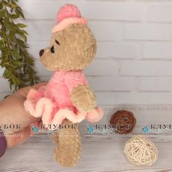 Игрушка Мишка в платье (22см)