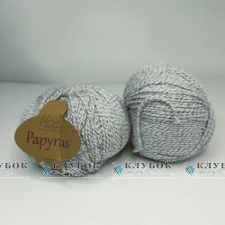 Пряжа «Papyrus Fibra Natura/ Папірус Фібра Натура» 229-25(меланжик з синім)