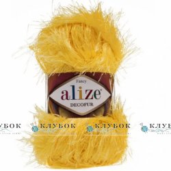 Пряжа Alize "Decofur / Декофур" Туреччина №216(жовтий)