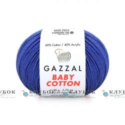 Пряжа Gazzal "Baby Cotton \ Бебі Коттон" Туреччина №3421(волошка)