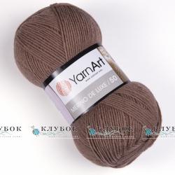 Пряжа напіввовна YarnArt "Merino de Luxe 50 / Меріно де Люкс 50" Туреччина №514(кавовий)