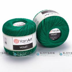 Пряжа YarnArt "Violet / Віолет"  №6334(смарагд)