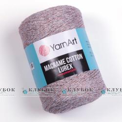 Трикотажна пряжа YarnArt "Macrame Cotton Lurex / Макраме Коттон Люрекс" Туреччина №727(капучино)