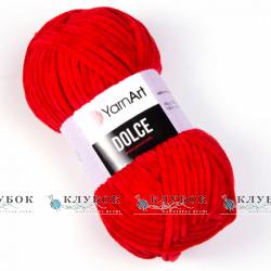 Плюшевая пряжа YarnArt «Dolce / Дольче» №748(красный)