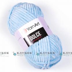 Плюшева пряжа YarnArt «Dolce / Дольче» №749(блакитний)