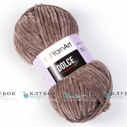 Плюшева пряжа YarnArt «Dolce / Дольче» №754(кавовий)