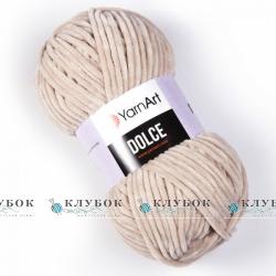 Плюшева пряжа YarnArt «Dolce / Дольче» №771(світлий беж)