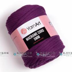 Пряжа YarnArt «MACRAME CORD / Макраме Корд 5мм» Туреччина №777(ягідний)