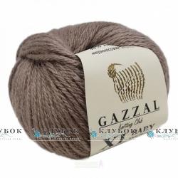 Пряжа напіввовна Gazzal "Baby Wool XL / Бебі Вул XL" Туреччина №835(кава з молоком)