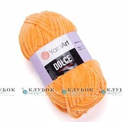 Плюшева пряжа YarnArt «Dolce / Дольче» №852(мандарин)