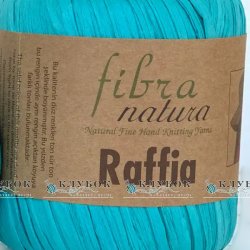Пряжа FibraNatura "Raffia / Рафія" Туреччина №116-09(бірюза)