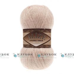 Пряжа Alize «Angora Gold simli / Ангора Голд симли» Турция №404(шампань)