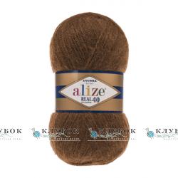 Пряжа Alize "Angora Real 40 / Ангора Реал 40" Туреччина №690(цегляний)