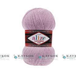 Пряжа полушерсть Alize «LanaGold Fine / ЛанаГолд Файн» Турция №505(лиловый)