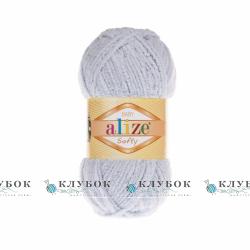 Плюшева пряжа Alize «Softy / Софті» №416(сірий)