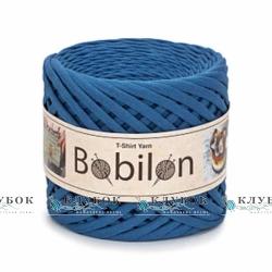 Трикотажна пряжа Bobilon Medium / Бобілон Медіум 7-9мм  (індіго)