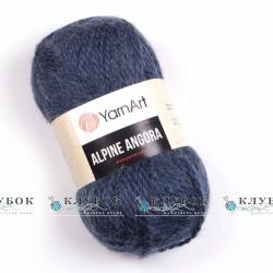 Пряжа напіввовна YarnArt "Alpine Angora / Альпін Ангора" Туреччина №338(джинс)